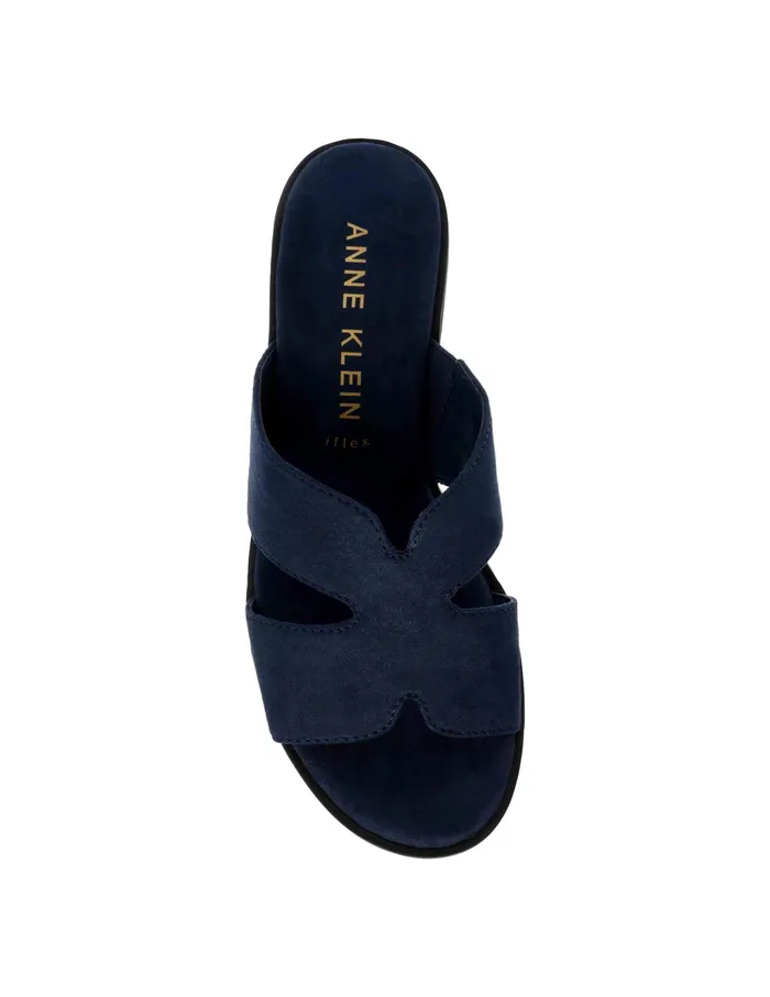 Anne Klein Timmy Sandal Navy Ms Women Shoes