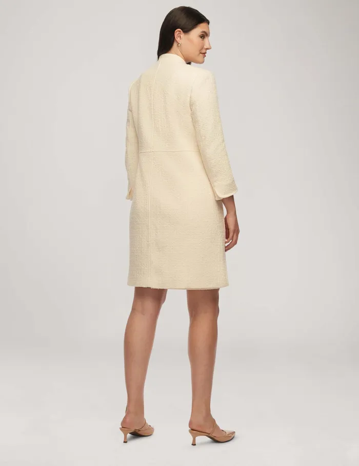 Anne Klein Tweed Audrey Hepburn Topper Anne White Women Clothing