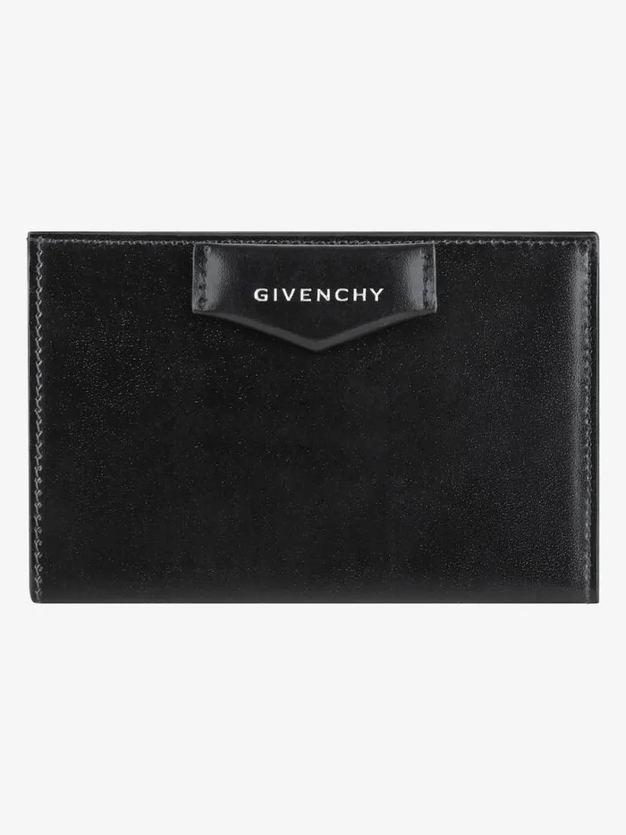 Antigona Wallet In Box Leather Black Women Givenchy Wallets and Card Holders