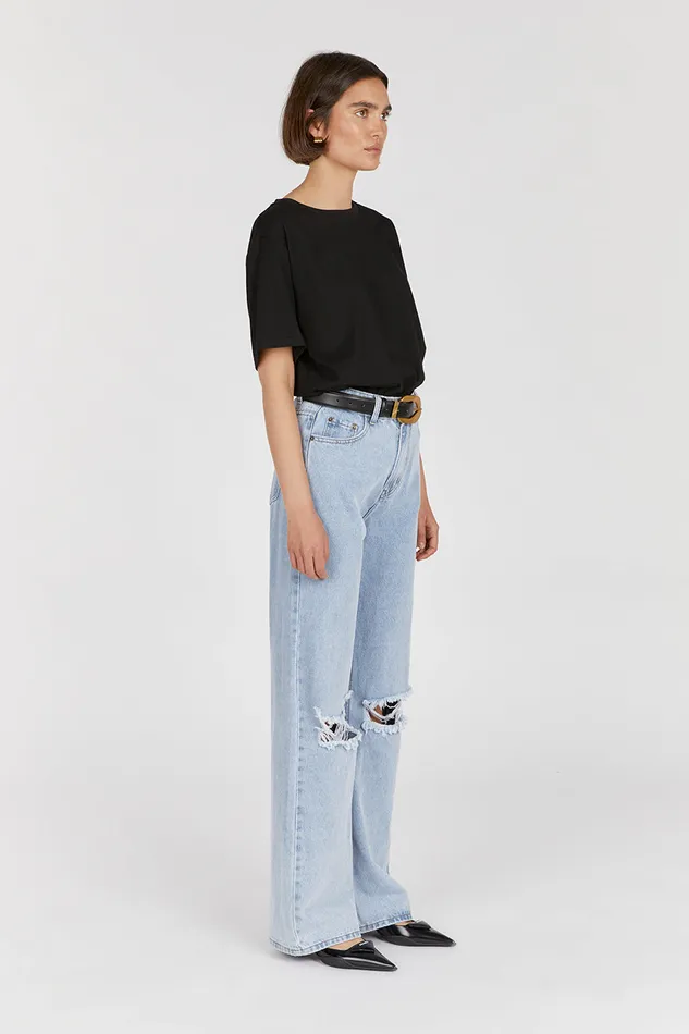 ARCHIE BLUE HIGH RISE RIPPED JEAN Women DISSH Jeans