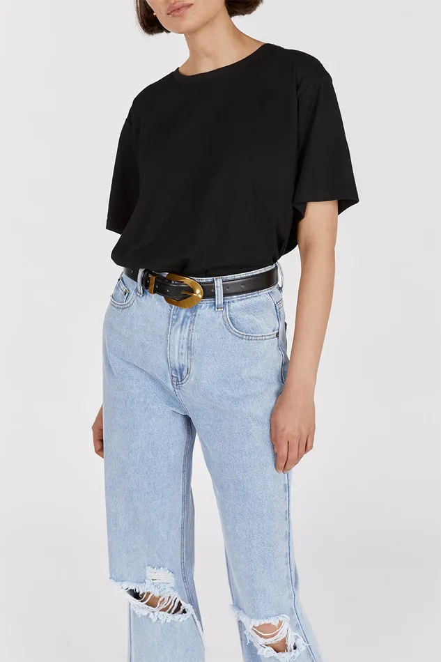 ARCHIE BLUE HIGH RISE RIPPED JEAN Women DISSH Jeans