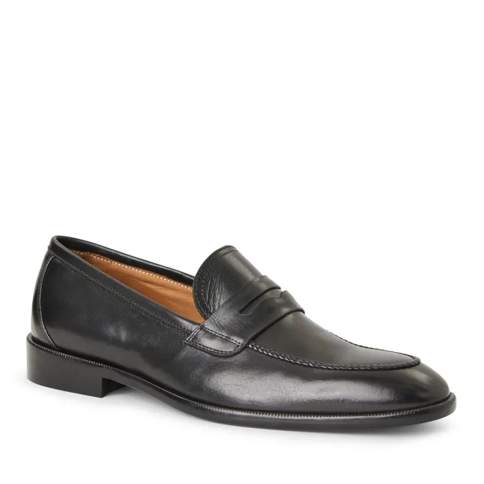 Arden Braided Leather LoaferBlack Men Bruno Magli Loafers and Slipons