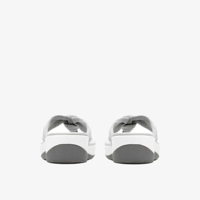Arla Glison Grey Fabric Women Clarks Sandals and Flip Flops