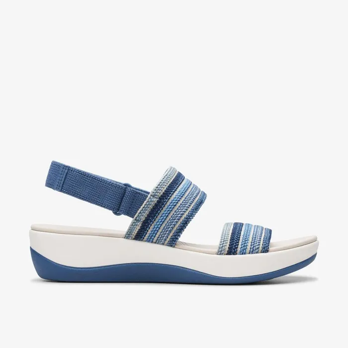 Arla Stroll Blue Combination Women Clarks Sandals and Flip Flops