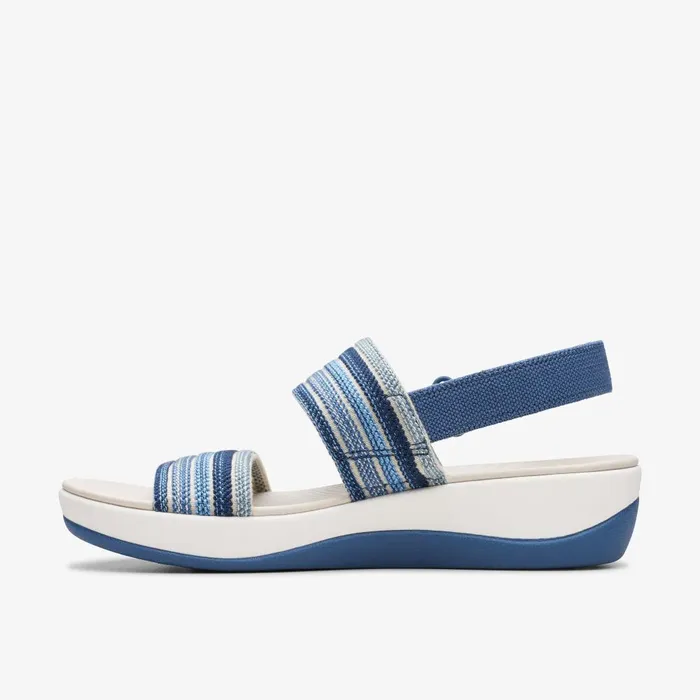 Arla Stroll Blue Combination Women Clarks Sandals and Flip Flops