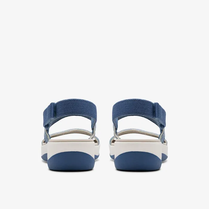 Arla Stroll Blue Combination Women Clarks Sandals and Flip Flops