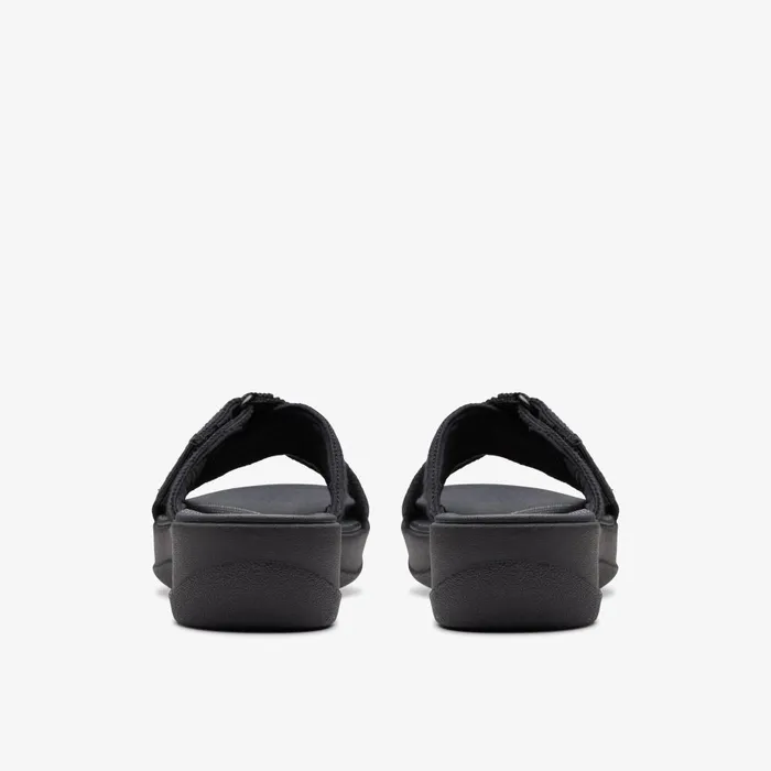 Arla Wave Black Women Clarks Wedges