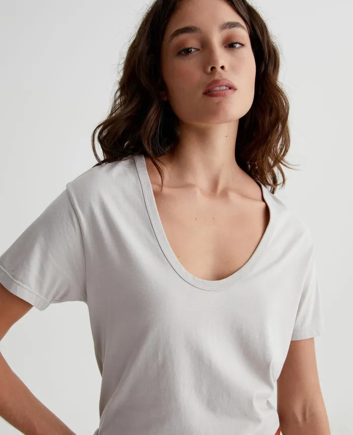 Aspen U Fade To Graye Women AG Jeans Tees and Tanks Aspen U Fade To Graye Women AG Jeans Tees and Tanks