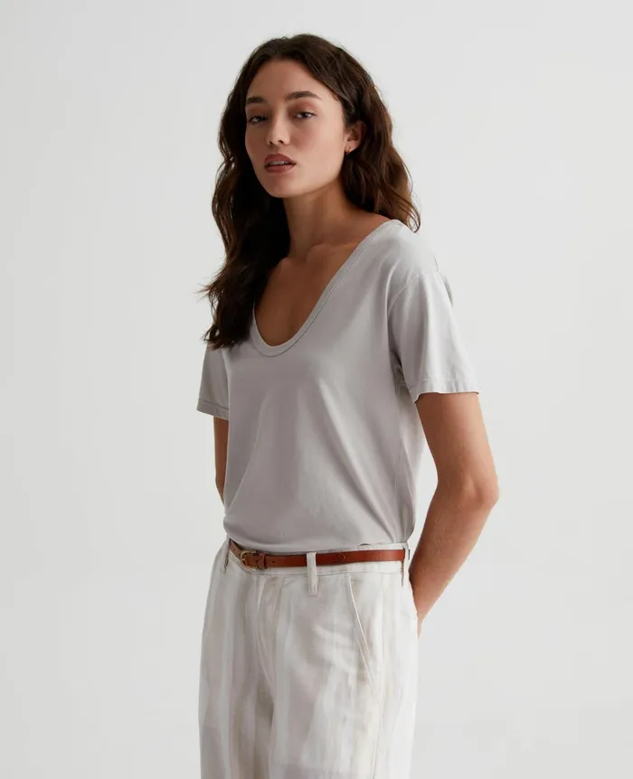 Aspen U Fade To Graye Women AG Jeans Tees and Tanks Aspen U Fade To Graye Women AG Jeans Tees and Tanks