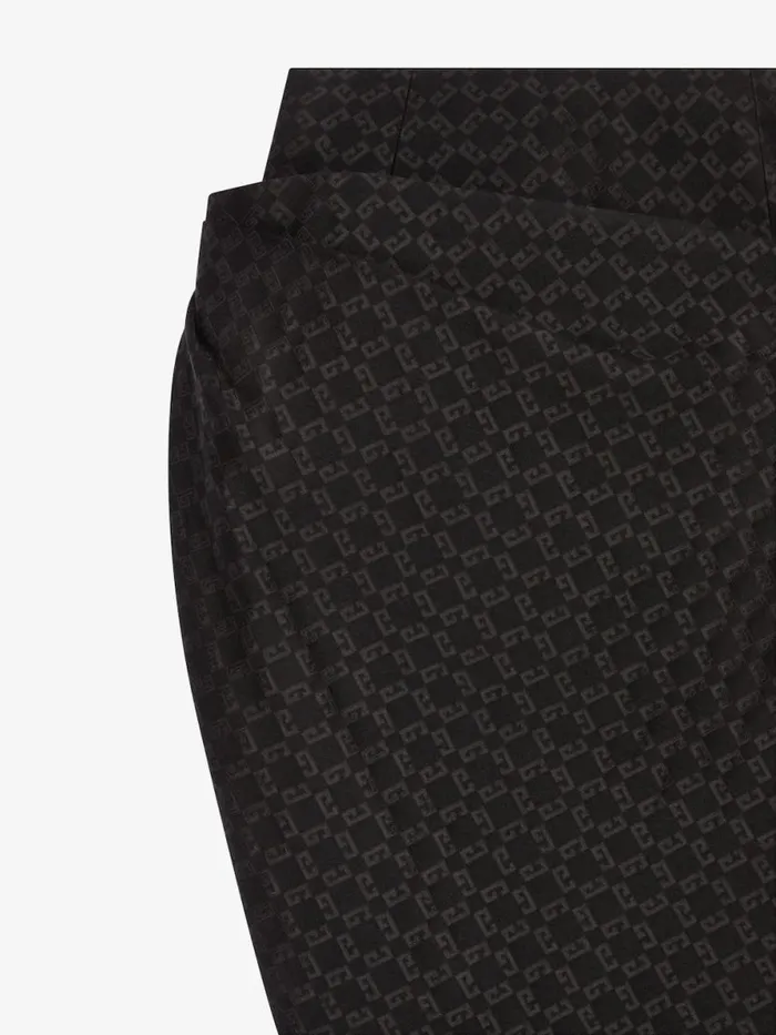 Asymmetric Draped Skirt In Monogram 72 Jacquard Black Women Givenchy Skirts