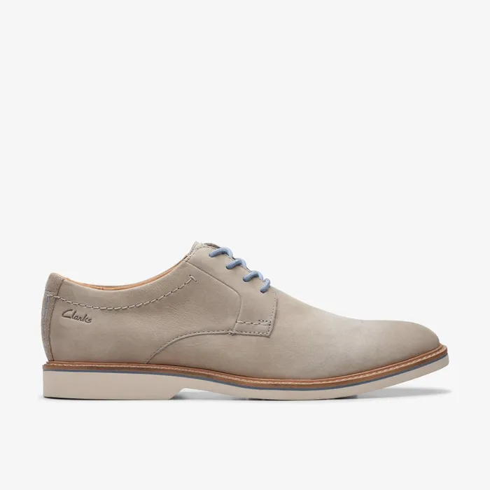 Atticus LT Lace Grey Nubuck Men Clarks Casual Dress Shoes