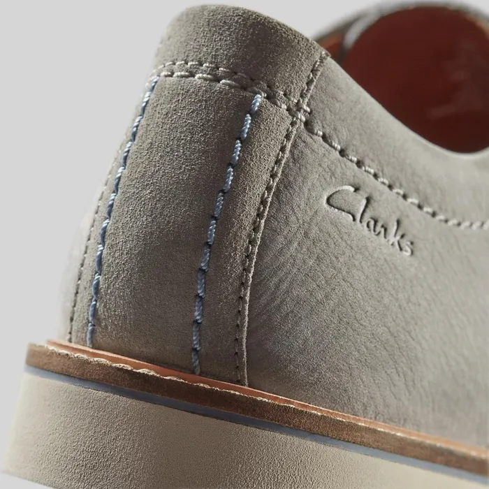 Atticus LT Lace Grey Nubuck Men Clarks Casual Dress Shoes