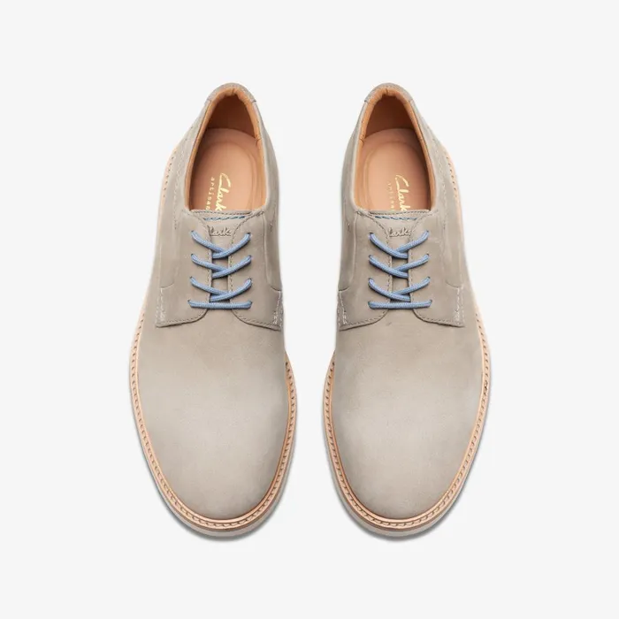 Atticus LT Lace Grey Nubuck Men Clarks Casual Dress Shoes