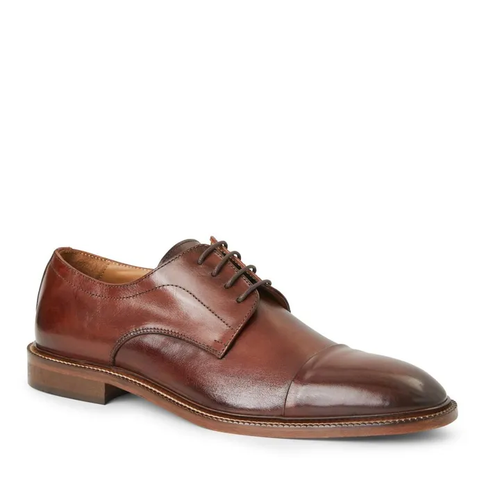 Aydin Cap Toe Leather DerbyCognac Men Bruno Magli Laceups and Oxfords