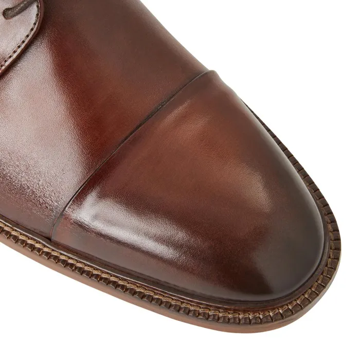 Aydin Cap Toe Leather DerbyCognac Men Bruno Magli Laceups and Oxfords