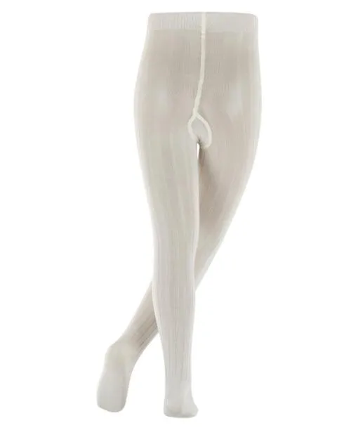 Babies and Kids Classic Rib Kids Tights Off FALKE Tights and Leggings