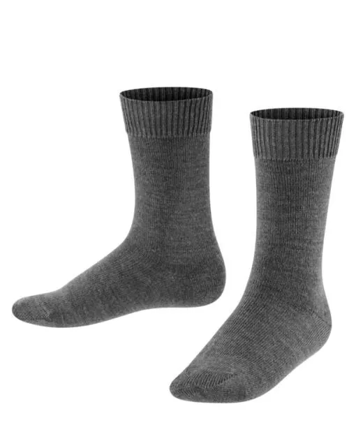 Babies and Kids Comfort Wool Kids Socks Dark Grey FALKE Socks