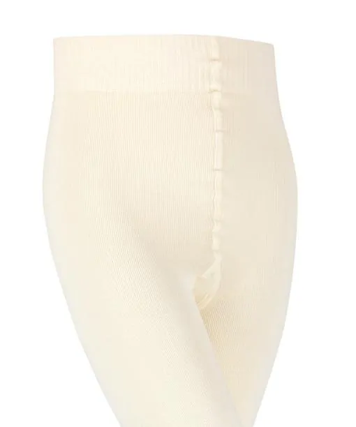 Babies and Kids Comfort Wool Kids Tights Woolwhite FALKE Tights and Leggings