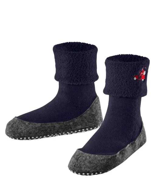 Babies and Kids Cosyshoe Teens Driving Santa Kids Slippers Bluecollar FALKE Socks