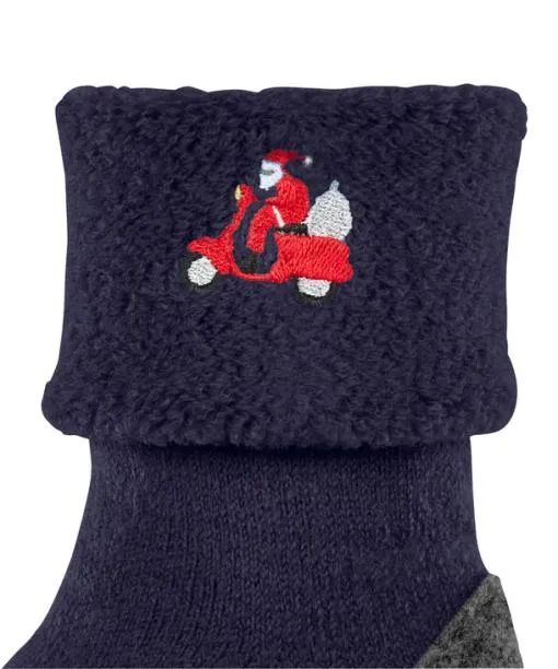 Babies and Kids Cosyshoe Teens Driving Santa Kids Slippers Bluecollar FALKE Socks
