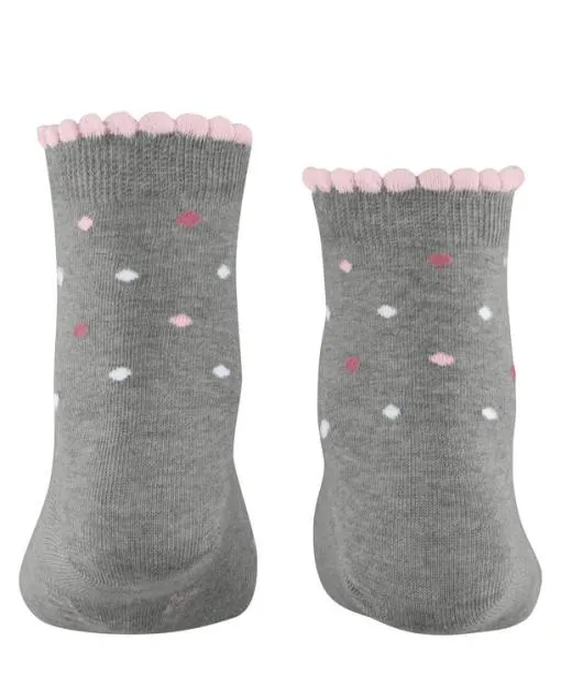 Babies and Kids Multidot Kids Short Sock Light Grey FALKE Socks