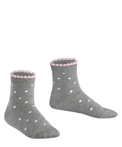 Babies and Kids Multidot Kids Short Sock Light Grey FALKE Socks