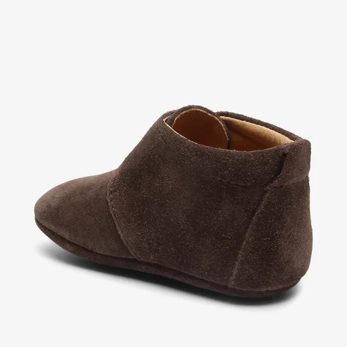 BABY Slippers bisgaardshoes baby star dark brown Brown