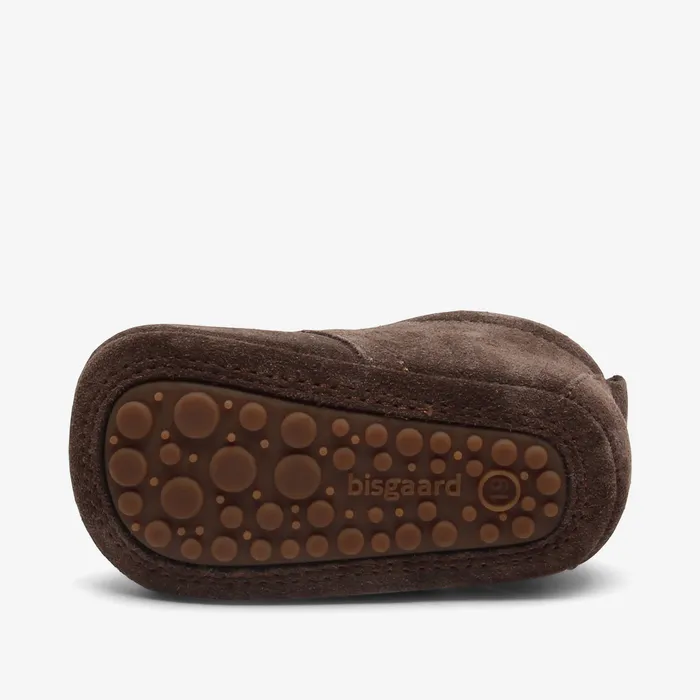 BABY Slippers bisgaardshoes baby star dark brown Brown