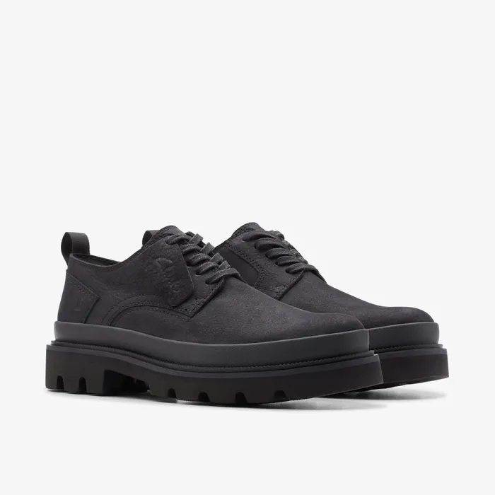 Badell Lace Black Nubuck Men Clarks Casual Dress Shoes