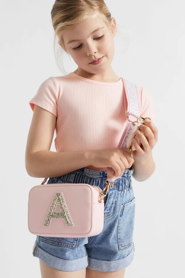 Bags Girl Seed Heritage Glitter Initial Bag Q
