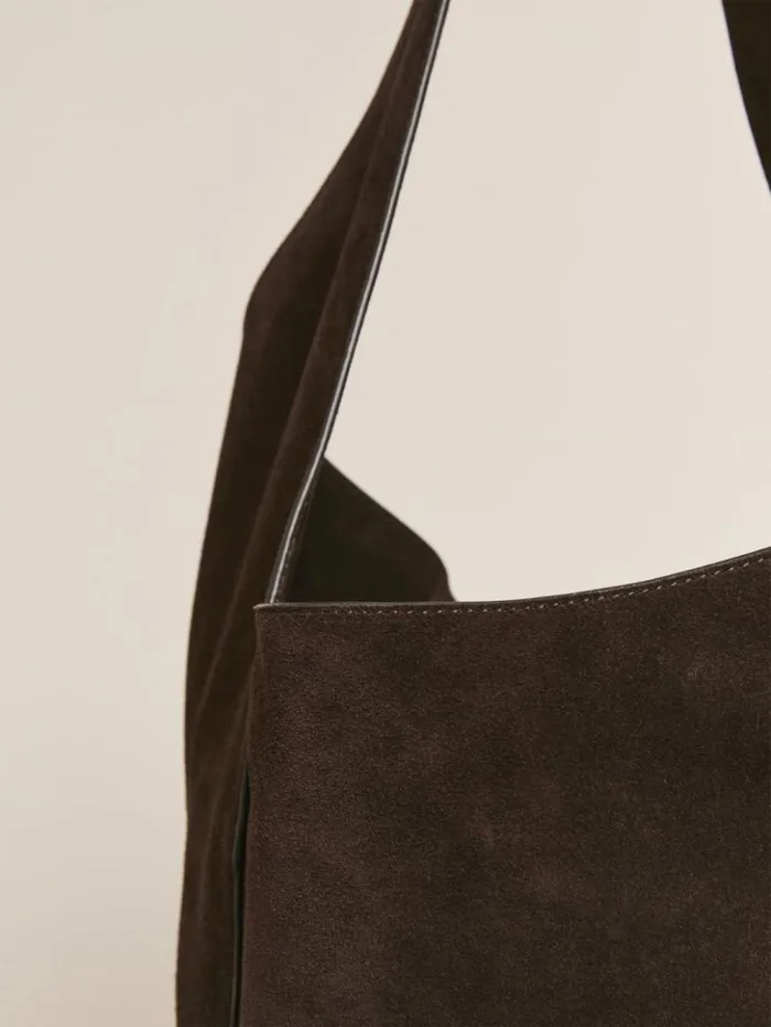 Bags The Reformation Medium Silvana Bucket Bag Boss Suede