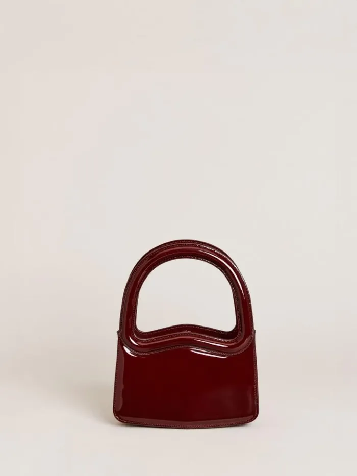Bags The Reformation Mini Luciana Frame Handle Ruby Patent