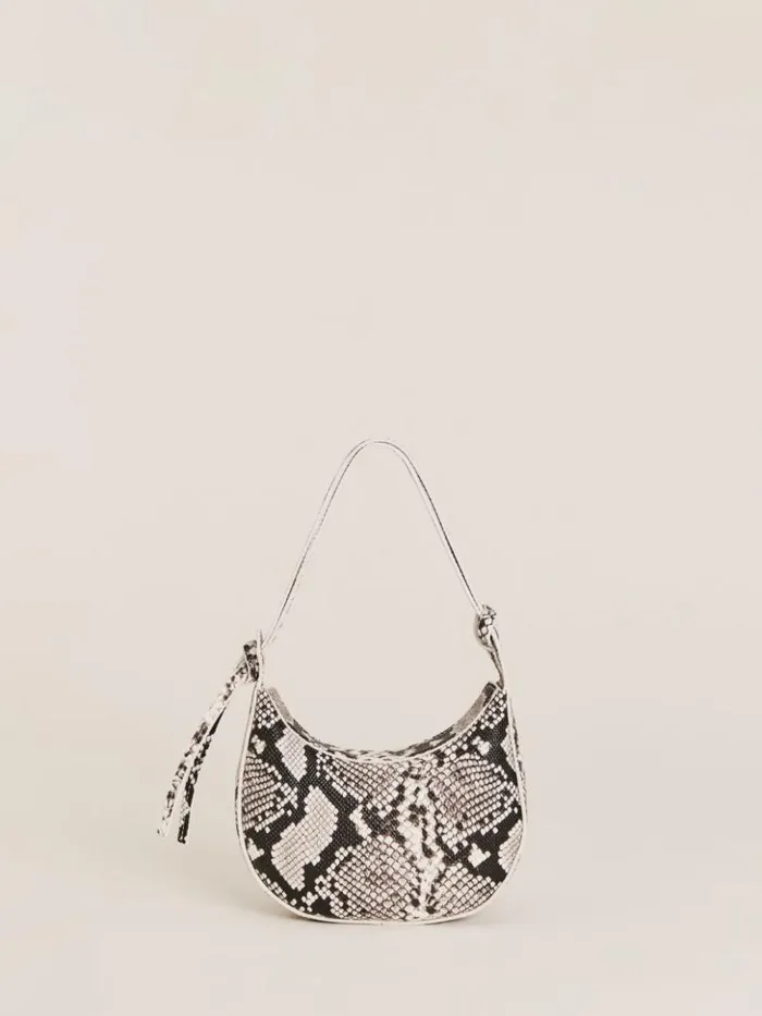 Bags The Reformation Mini Rosetta Shoulder Bag Roccia Snake