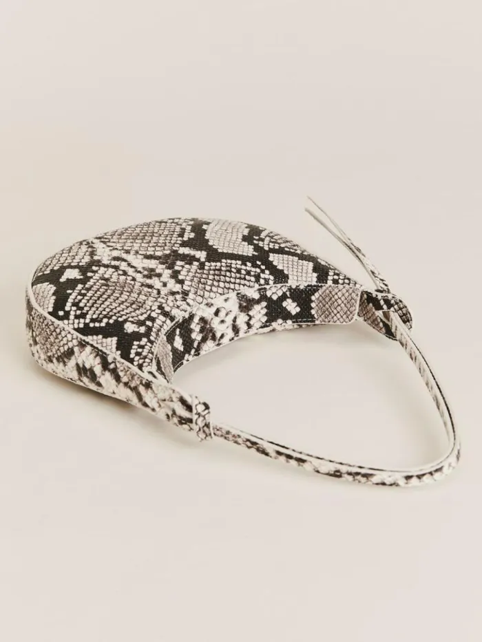 Bags The Reformation Mini Rosetta Shoulder Bag Roccia Snake