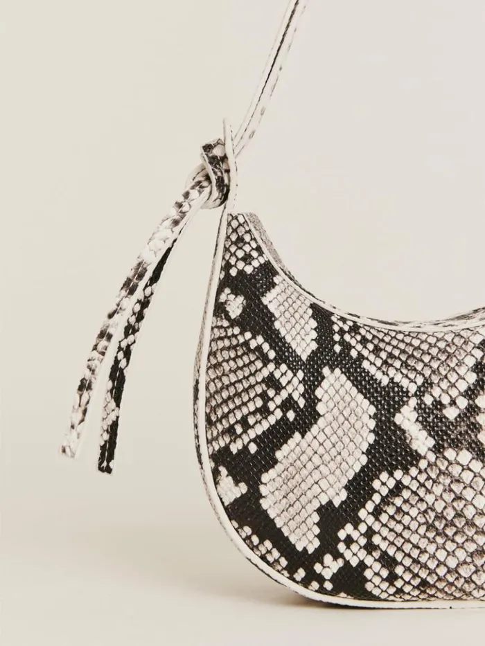 Bags The Reformation Mini Rosetta Shoulder Bag Roccia Snake