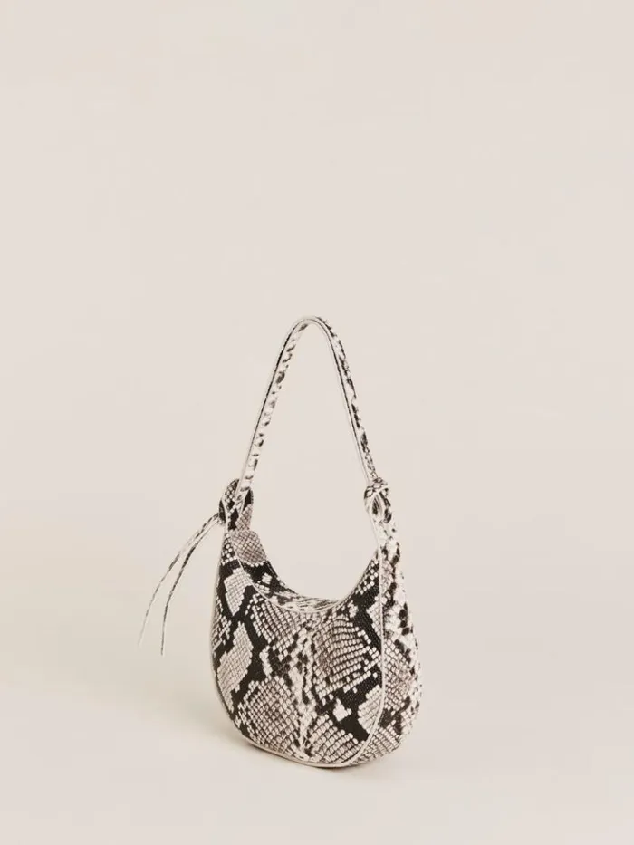 Bags The Reformation Mini Rosetta Shoulder Bag Roccia Snake
