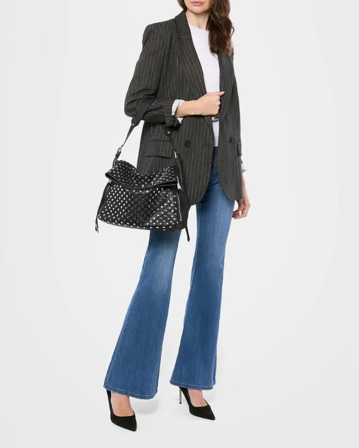 Bali Novelty Hobo Black With Disco Studs Women Aimee Kestenberg Hobos
