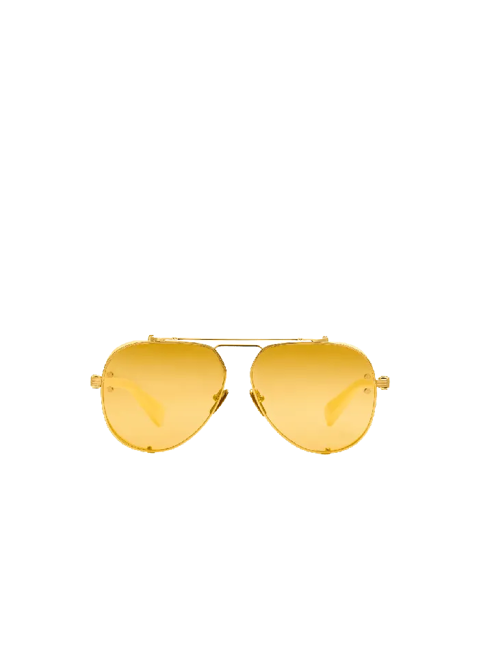 Balmain Eyewear WomenMen Capitaine Sunglasses Gold