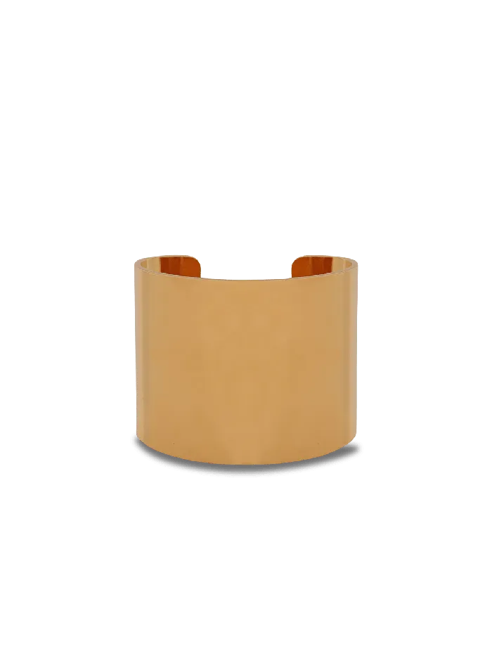 Balmain Fashion Jewelry WomenMen Tubular Bracelet In Brass Gold