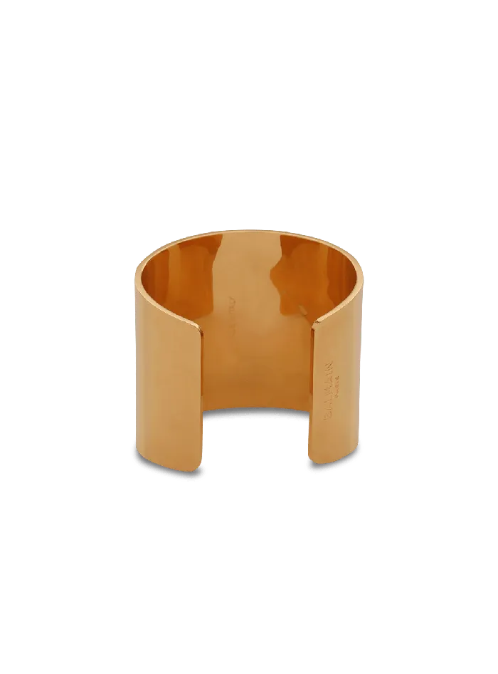 Balmain Fashion Jewelry WomenMen Tubular Bracelet In Brass Gold