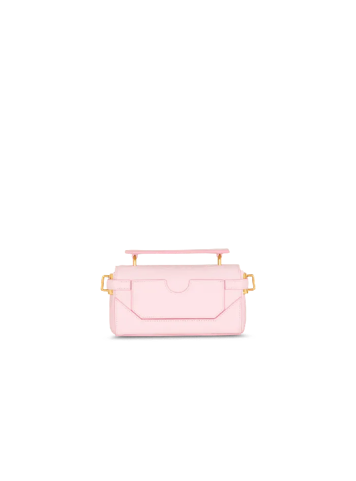 Balmain Handbags Women BBuzz 19 Bag In Grained PB Labyrinth Leather Pink