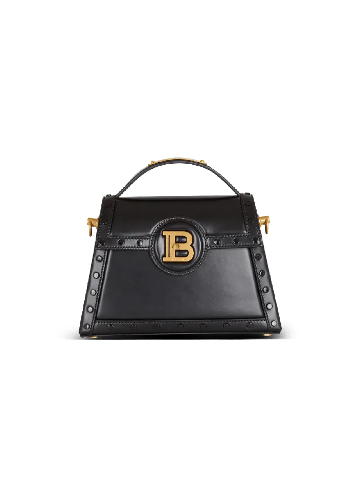 Balmain Handbags Women Box Leather BBuzz Dynasty Bag Black