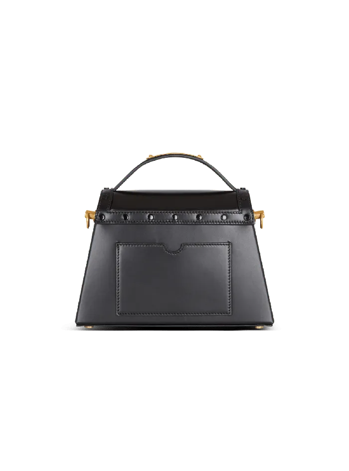 Balmain Handbags Women Box Leather BBuzz Dynasty Bag Black