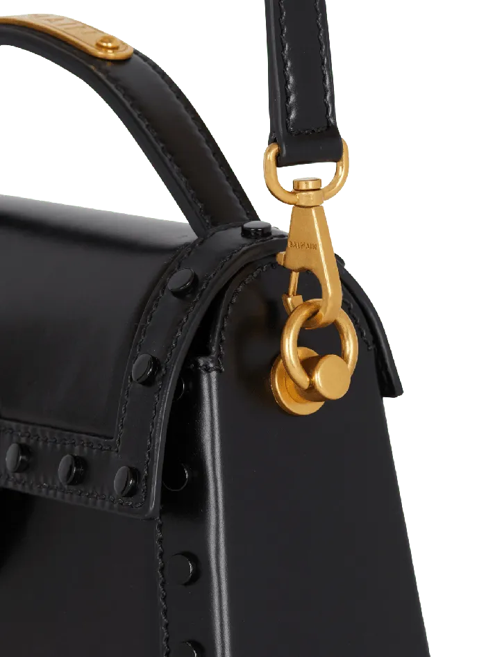 Balmain Handbags Women Box Leather BBuzz Dynasty Bag Black