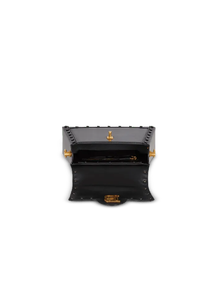 Balmain Handbags Women Box Leather BBuzz Dynasty Bag Black