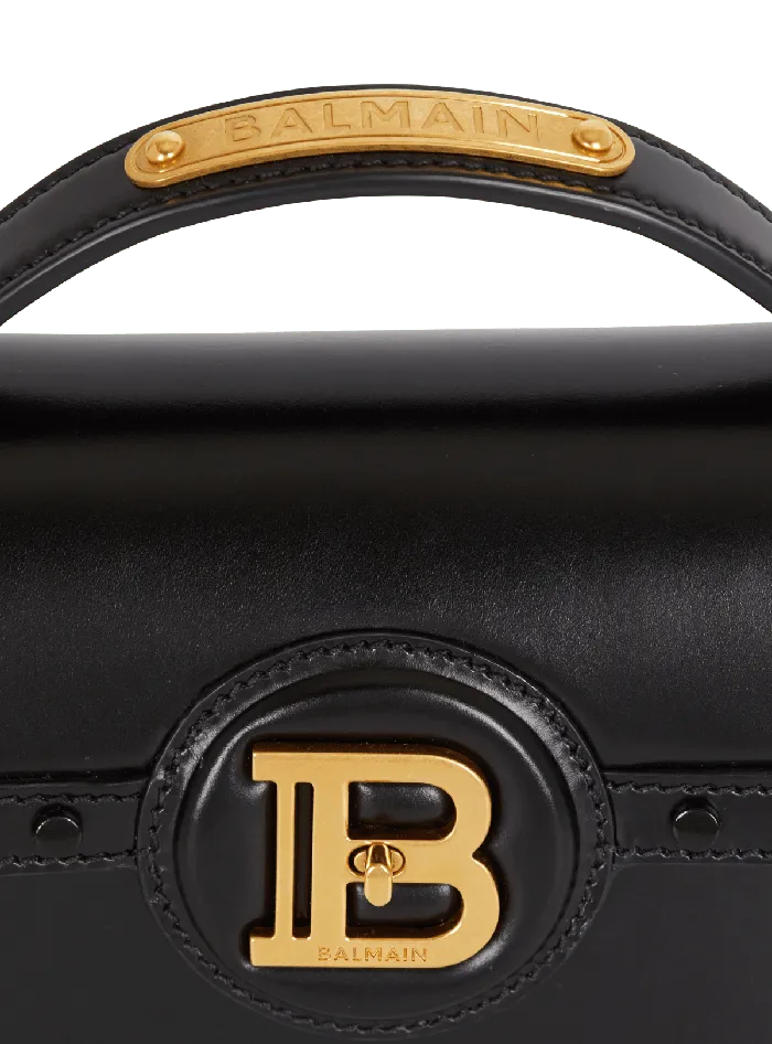 Balmain Handbags Women Box Leather BBuzz Dynasty Bag Black