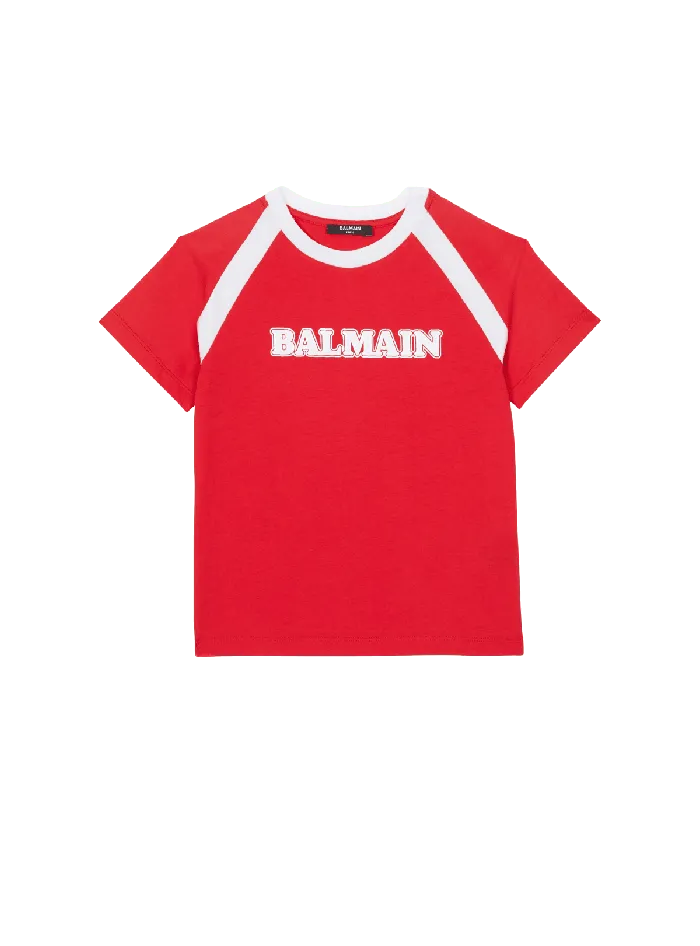 Balmain Kids Retro Tshirt Red
