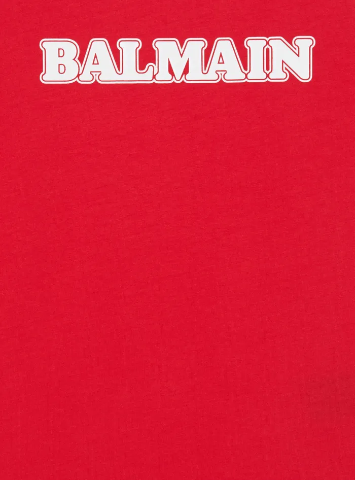 Balmain Kids Retro Tshirt Red