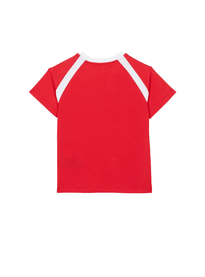 Balmain Kids Retro Tshirt Red
