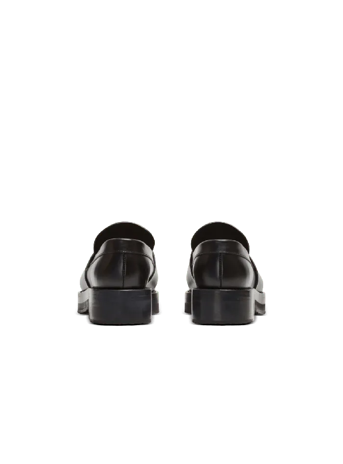 Balmain Loafers Men Ben Smooth Leather Loafers Black